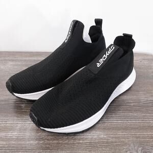Spyder Shoes Mens Size 9 Black Pioneer Slip On Knit Athletic Sneaker Michelin